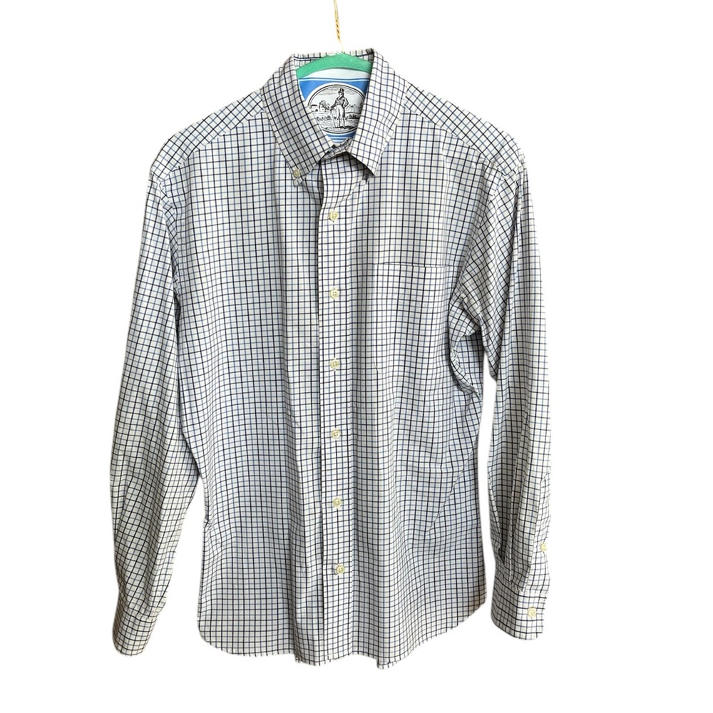 Ralph Lauren Button Down Shirt Men's Size S Classic Fit Blue White Check